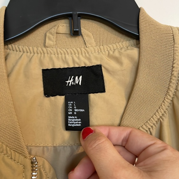 H&M Gold Bomber Jacket - Picture 3 of 5
